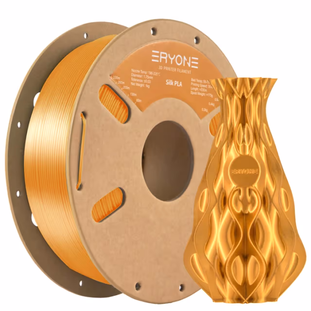 ERYONE Silk PLA — Gold Filament spool, Gold