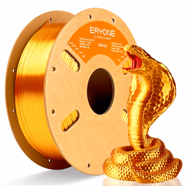ERYONE Silk PLA — Liquid Gold Filament spool, Liquid Gold