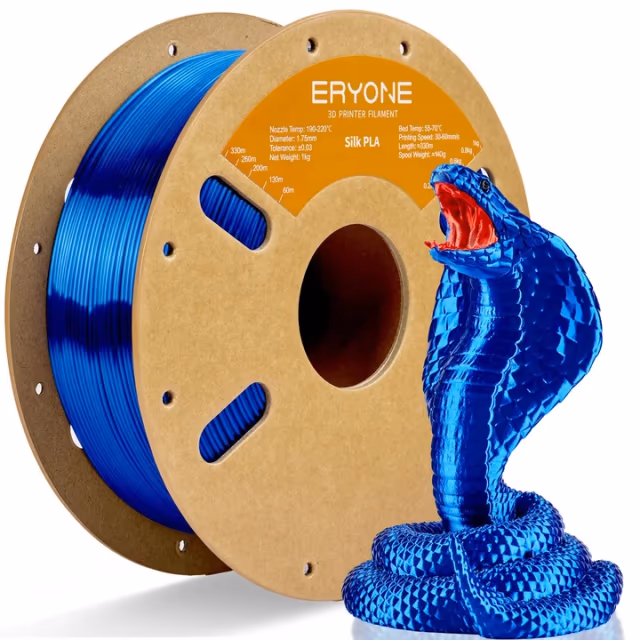 ERYONE Silk PLA — Royal Blue Filament spool, Royal Blue