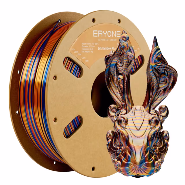 Silk Rapid Rainbow PLA — Shadow-red&gold&blue