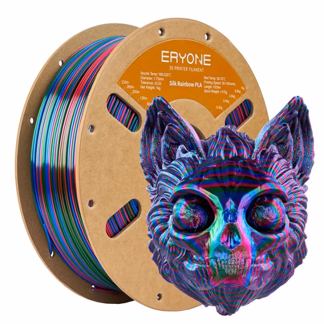 Silk Rapid Rainbow PLA — Vortex- red&blue&green